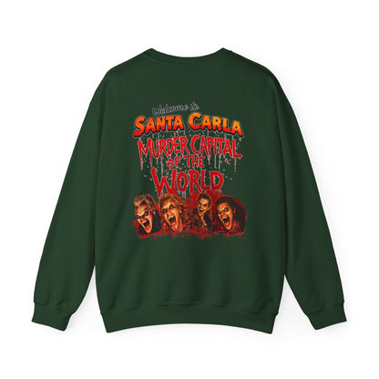Lost Boys Crewneck Sweatshirt — Vintage Horror Movie Graphic (Welcome to Santa Carla)
