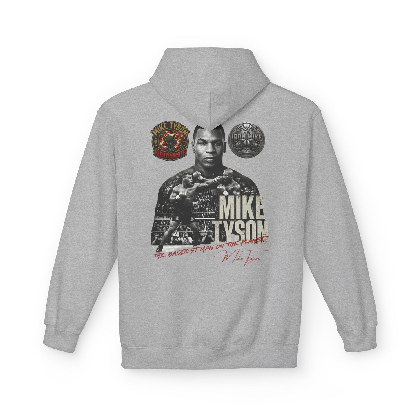 Mike Tyson "The Baddest Man on the Planet" Vintage Graphic Hoodie