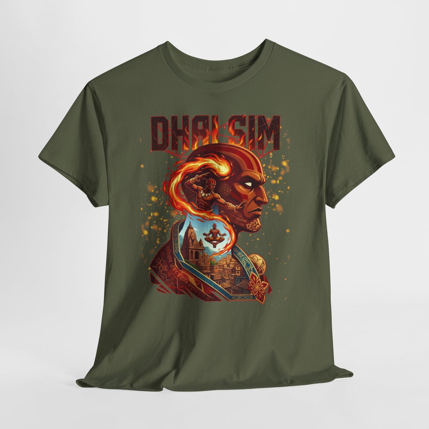 DHALSIM Graphic Tee — Retro Fighting Game Portrait T-Shirt
