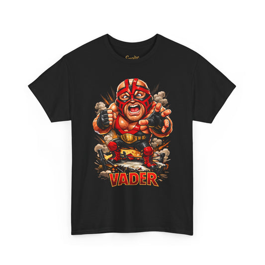 Vader Wrestler Graphic Tee — Retro Cartoon Wrestling T‑Shirt