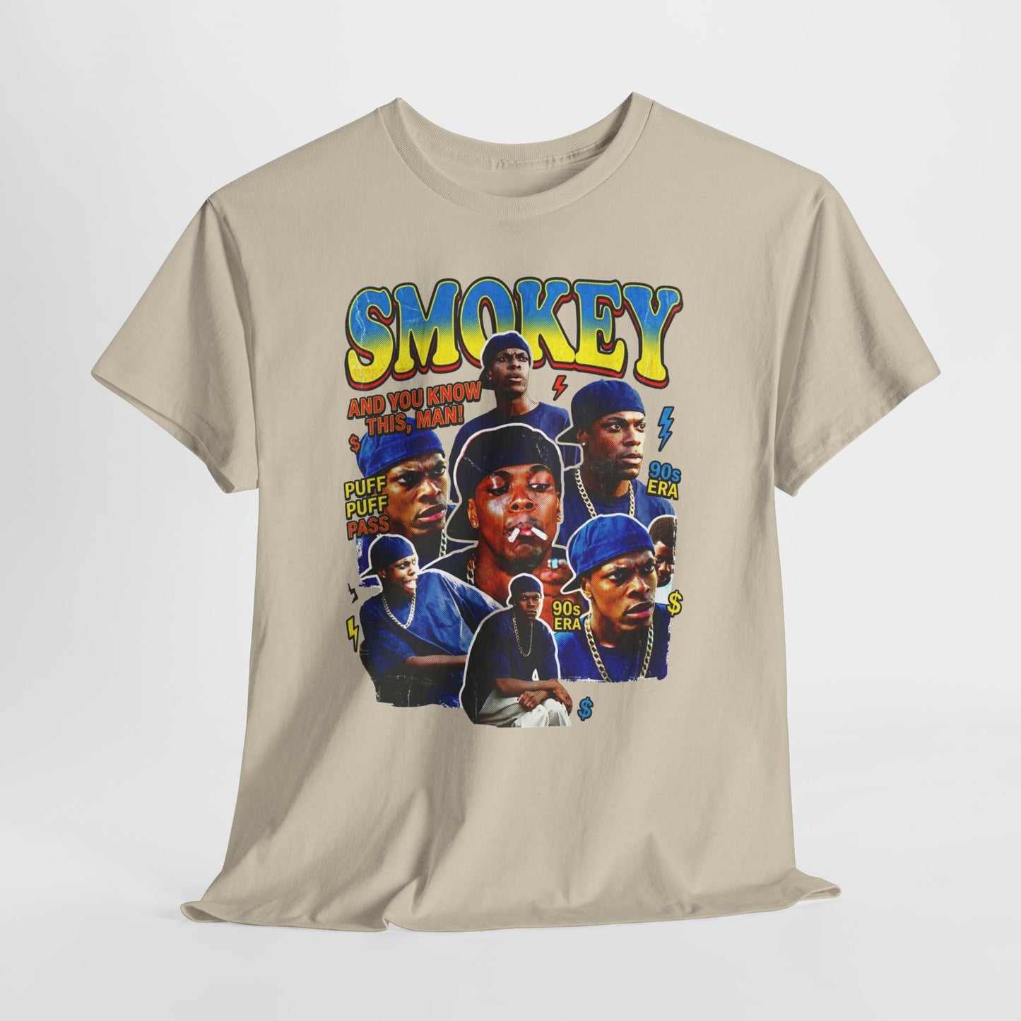 Smokey Collage T-Shirt — Retro Movie Tribute Tee