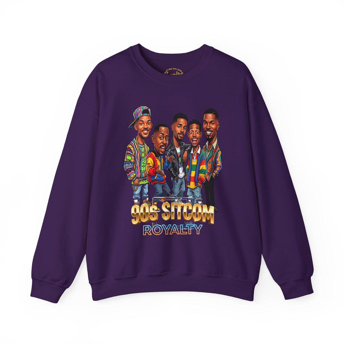 90s Sitcom Crewneck Sweatshirt - '90s Sitcom Royalty' Graphic Sweatshirt