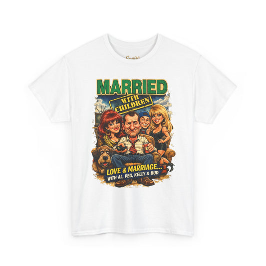 Married with Children Retro TV Tee — Vintage Sitcom Graphic Shirt