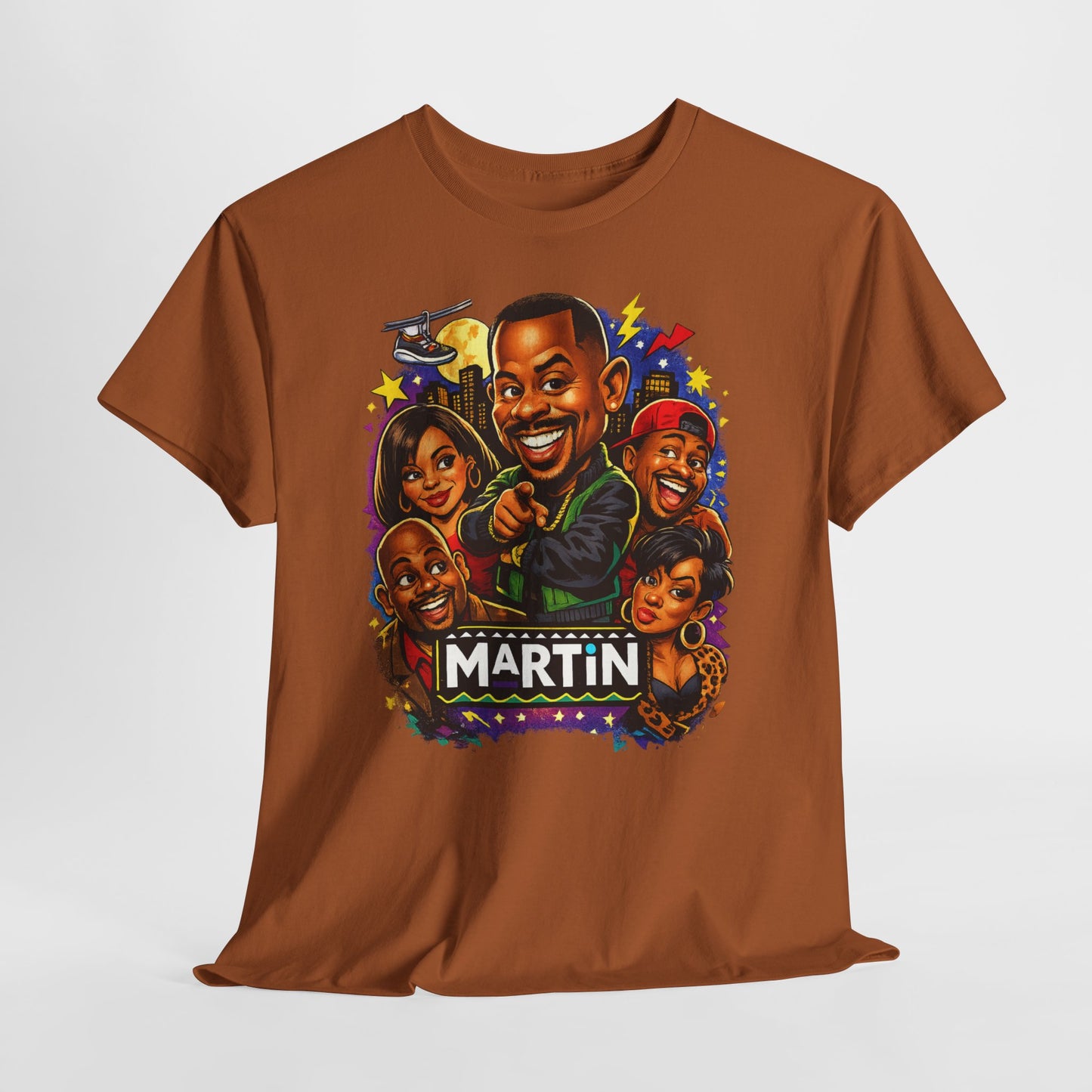Martin TV Show Caricature T-Shirt – Retro 90s Sitcom Tribute Tee