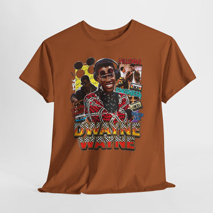 Retro A Different World Collage Graphic Tee — Dwayne Wayne Tribute Design