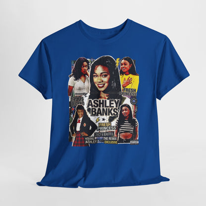Retro 90s TV Star Collage Tee — Ashley Banks Tribute Graphic T-Shirt