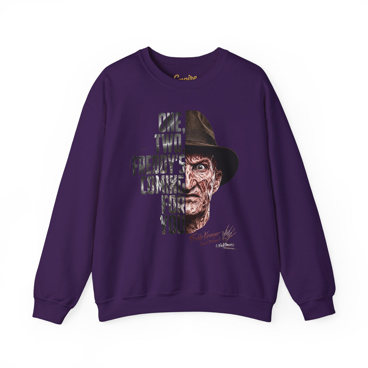 Freddy Krueger 'One, Two, Freddy's Coming For You' Crewneck Sweatshirt