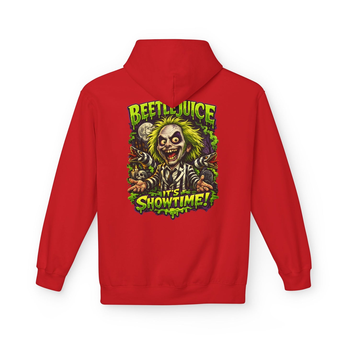 Beetlejuice "It's Showtime" Unisex Midweight Softstyle Fleece Hoodie