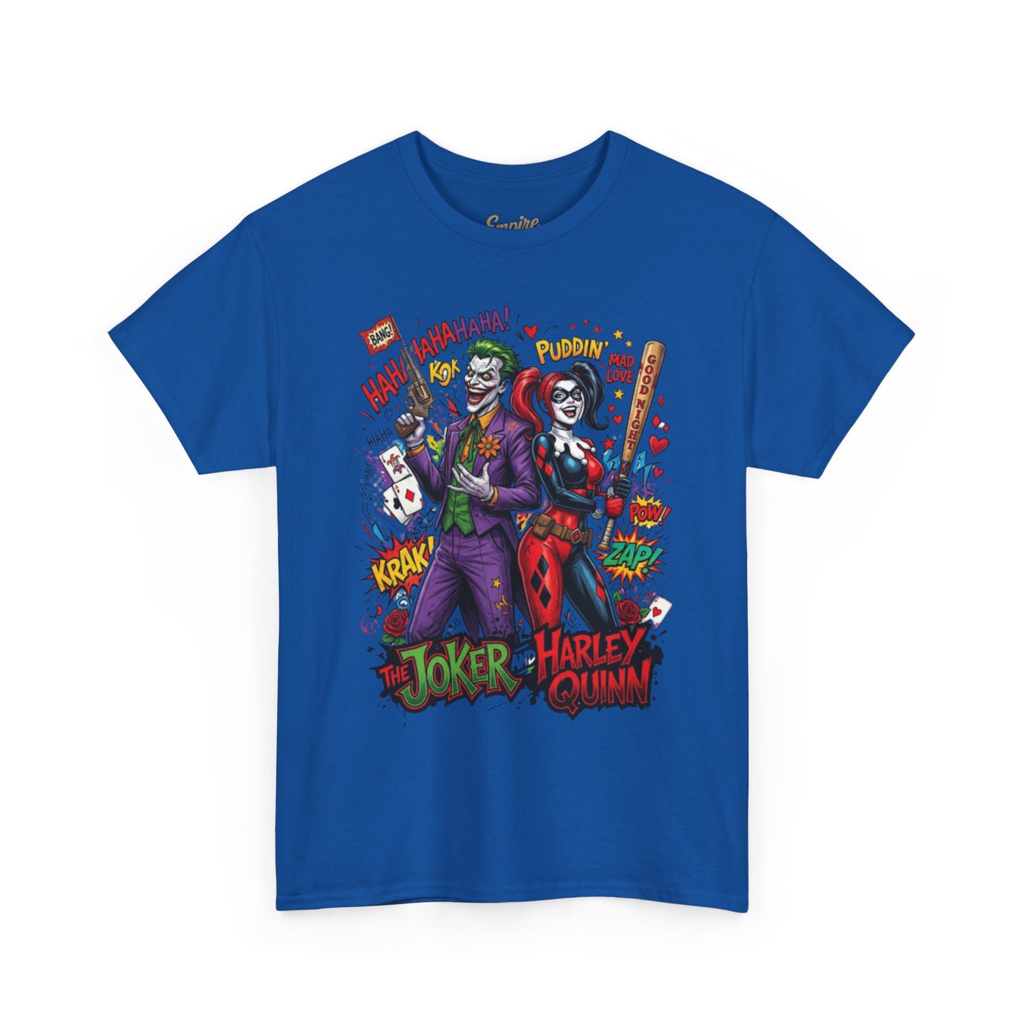 Graphic Tee — Joker & Harley Comic Art T-Shirt