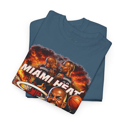 Miami Heat Retro Players Graphic Tee — Vintage Basketball Fan Shirt