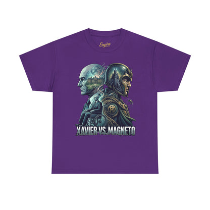 Xavier vs Magneto Graphic Tee — Retro Comic Mutant Showdown T-Shirt