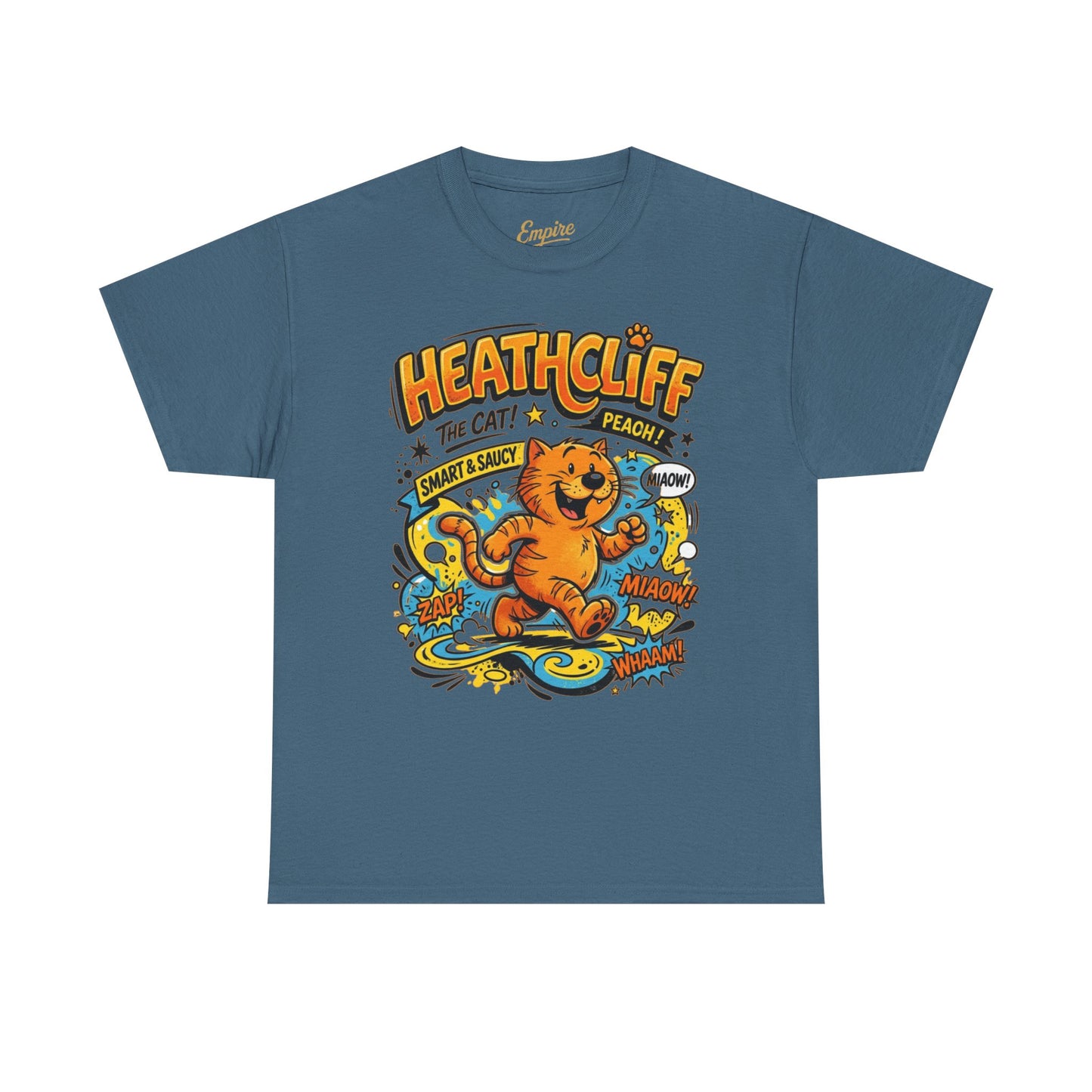 Heathcliff Retro Cat T-Shirt — Vintage Cartoon Graphic Tee