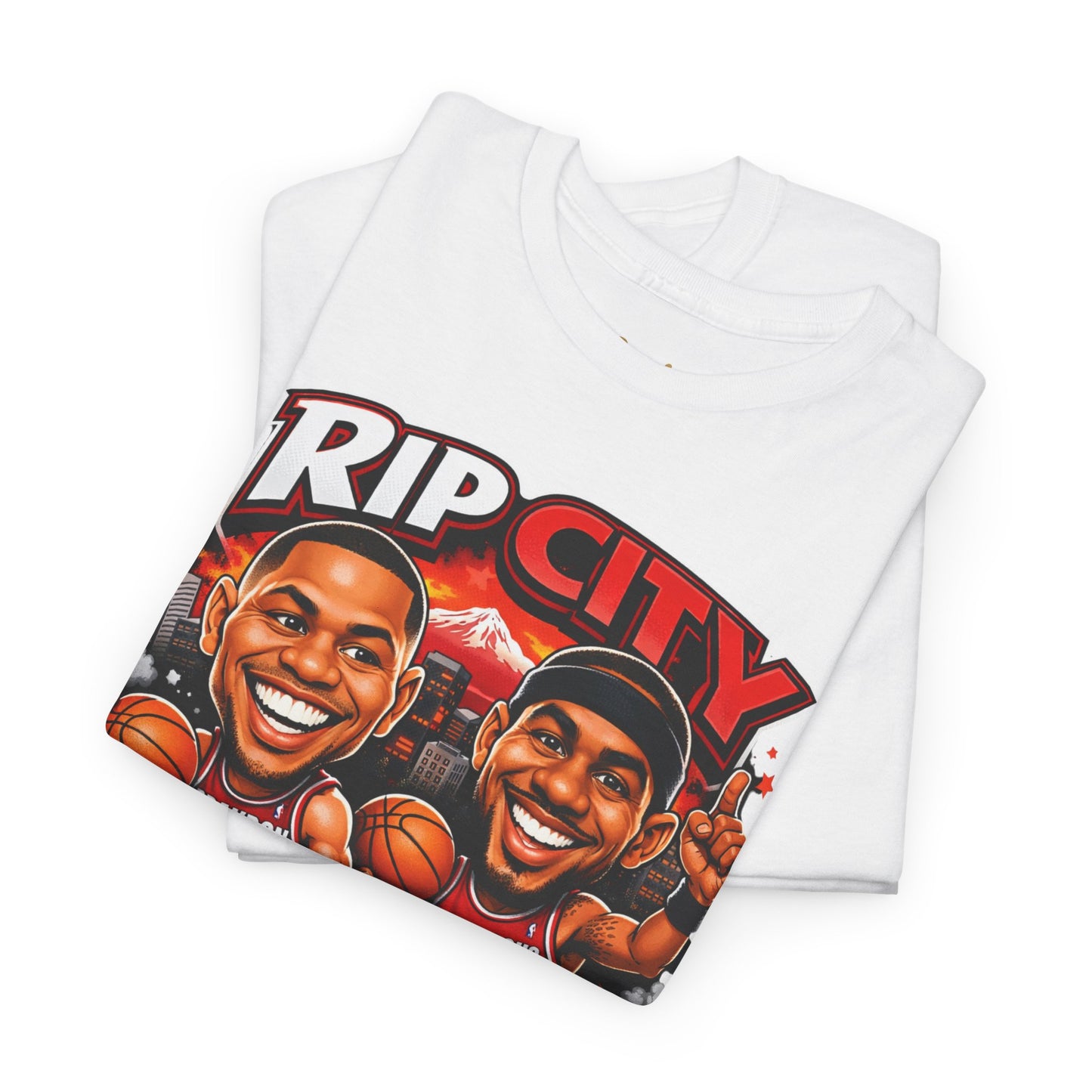 Rip City Basketball T-Shirt — Caricature Trail Blazers Fan Tee