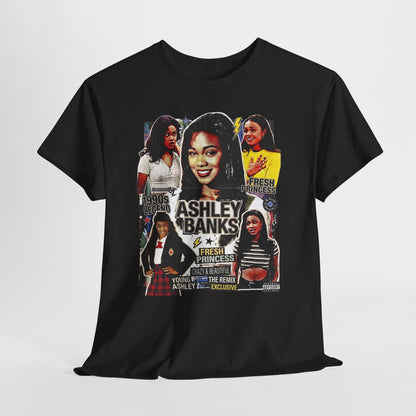 Retro 90s TV Star Collage Tee — Ashley Banks Tribute Graphic T-Shirt