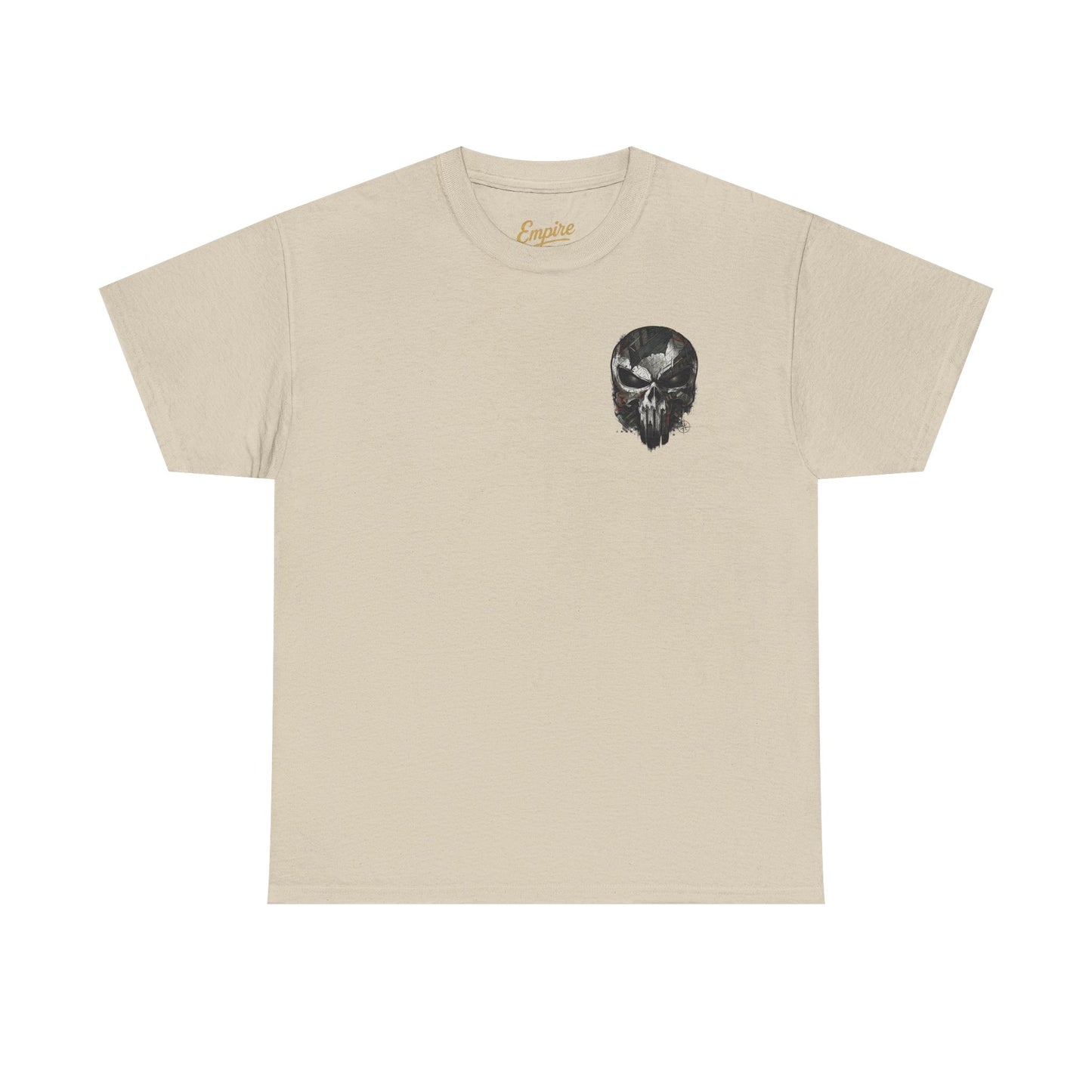 Punisher Graphic Tee — Skull Logo Front & The Punisher Portrait Back