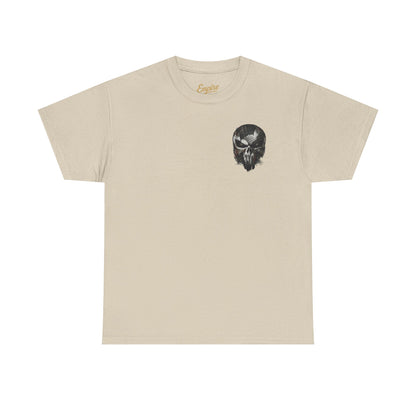 Punisher Graphic Tee — Skull Logo Front & The Punisher Portrait Back
