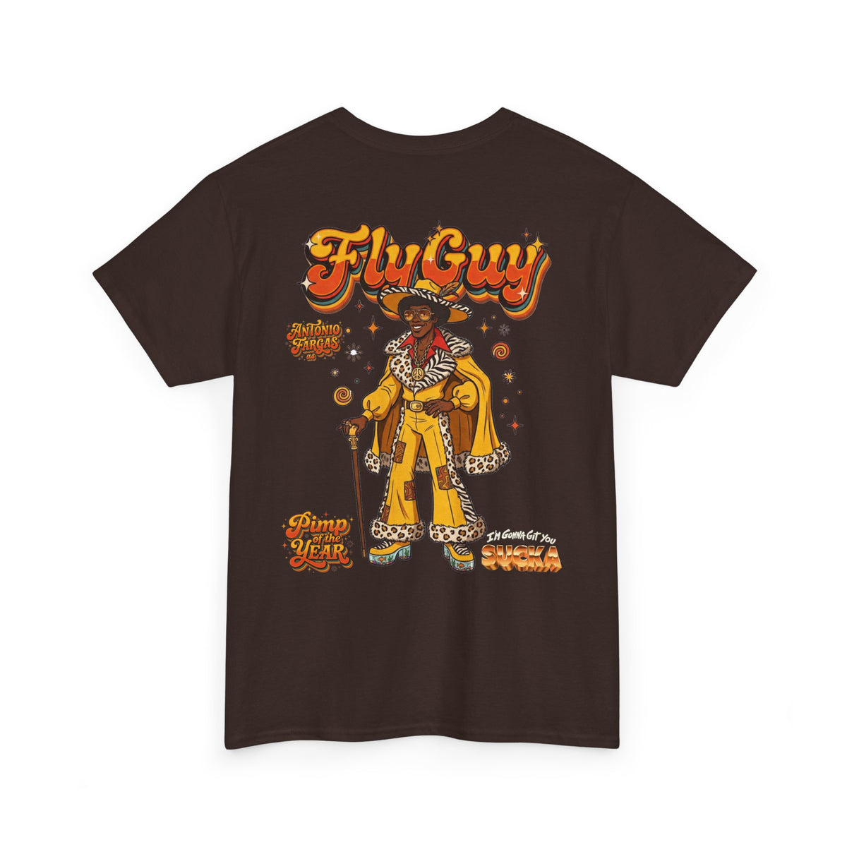 Fly Guy Retro "Pimp Of The Year" Graphic T-Shirt - I'm Gonna Get You Sucka Movie