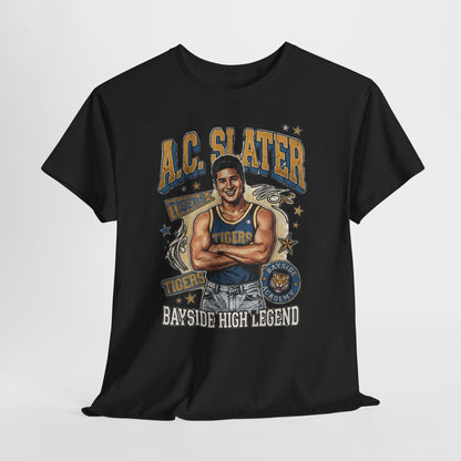 AC Slater Bayside High Legend Tee — Saved by the Bell Retro Football Shirt
