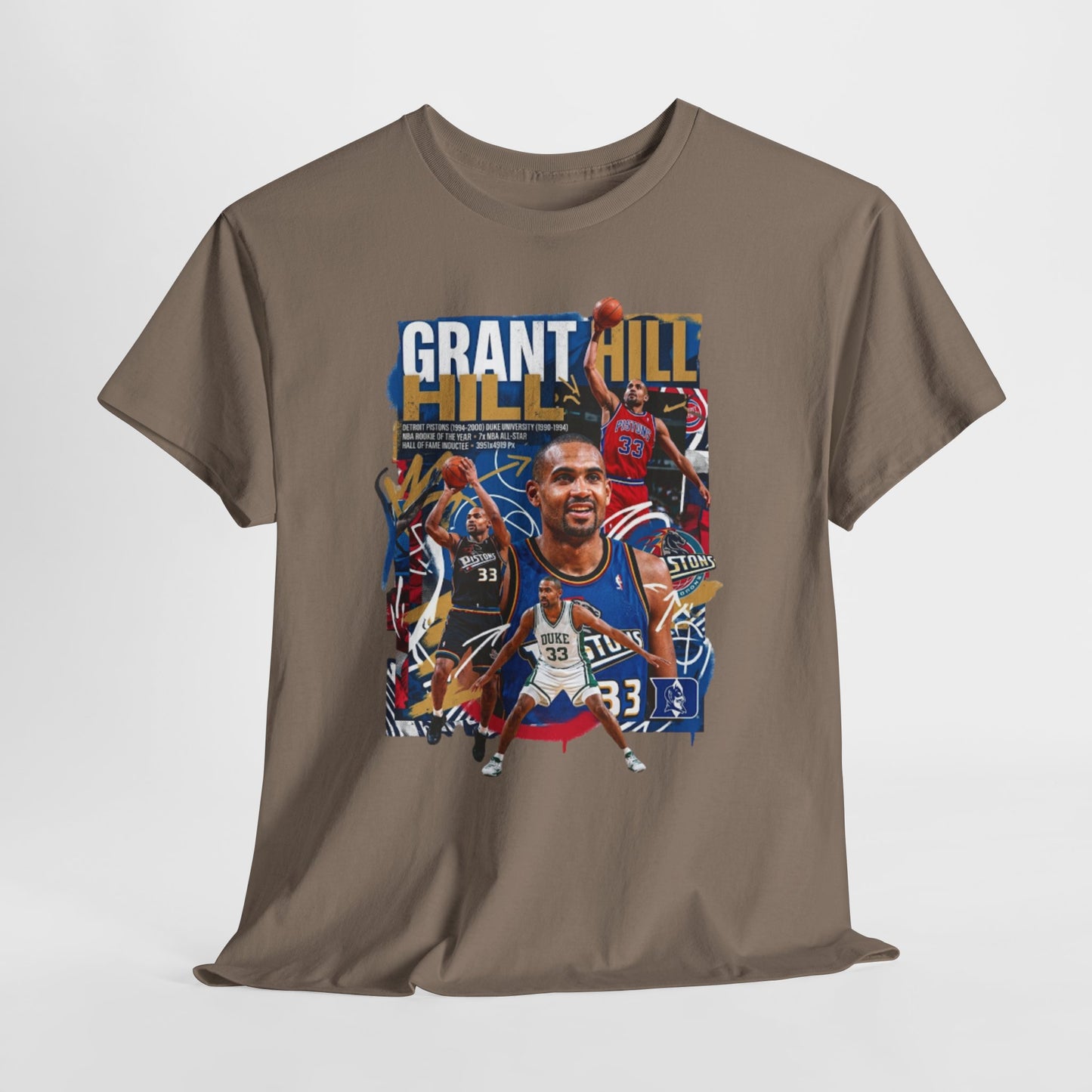 Grant Hill - Retro Basketball Player Collage