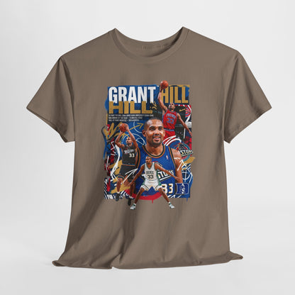 Grant Hill - Retro Basketball Player Collage
