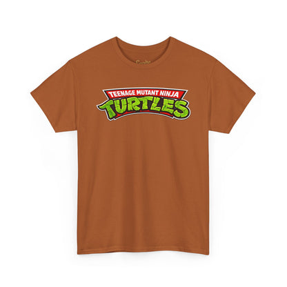 Teenage Mutant Ninja Turtles Graphic Tee — Retro TMNT Logo & Group Back Print