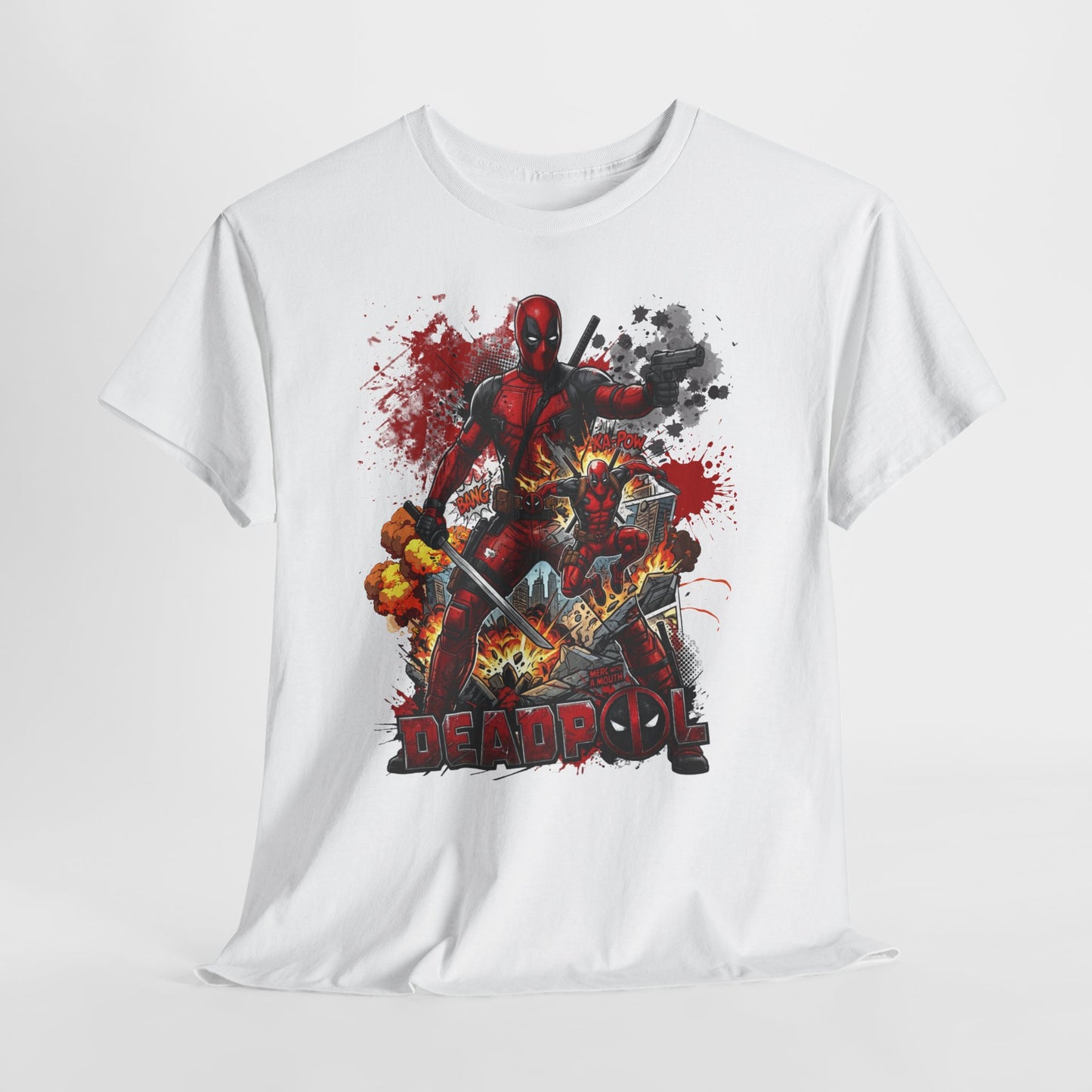 Deadpool Graphic Tee — Comic Action Superhero T‑Shirt