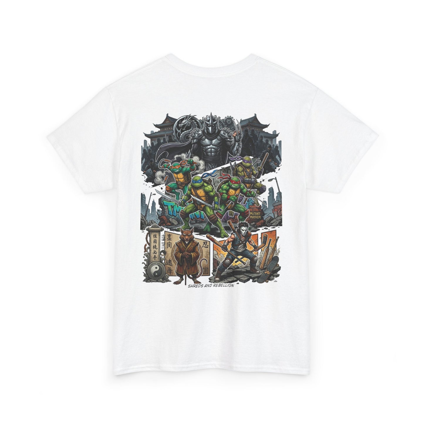 Teenage Mutant Ninja Turtles Graphic Tee — Retro Comic Backprint