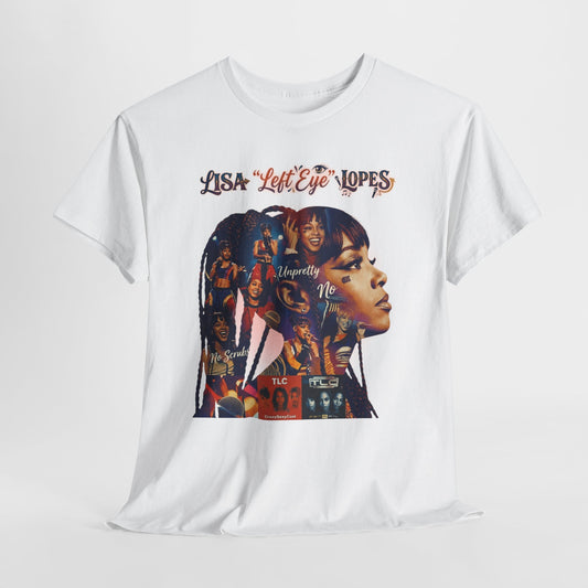 Lisa 'Left Eye' Lopes Tribute T-Shirt — Retro Collage Hip-Hop Tee