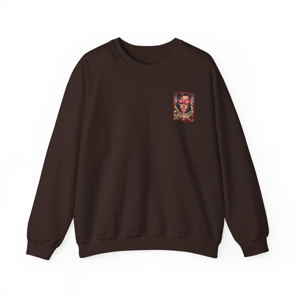 Cyclops Graphic Sweatshirt — Retro X‑Men Laser Portrait Crewneck