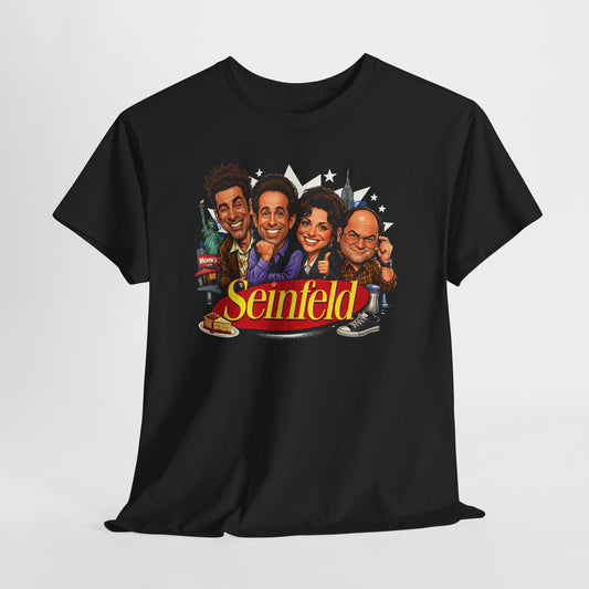 Seinfeld Cast Retro TV Logo Tee