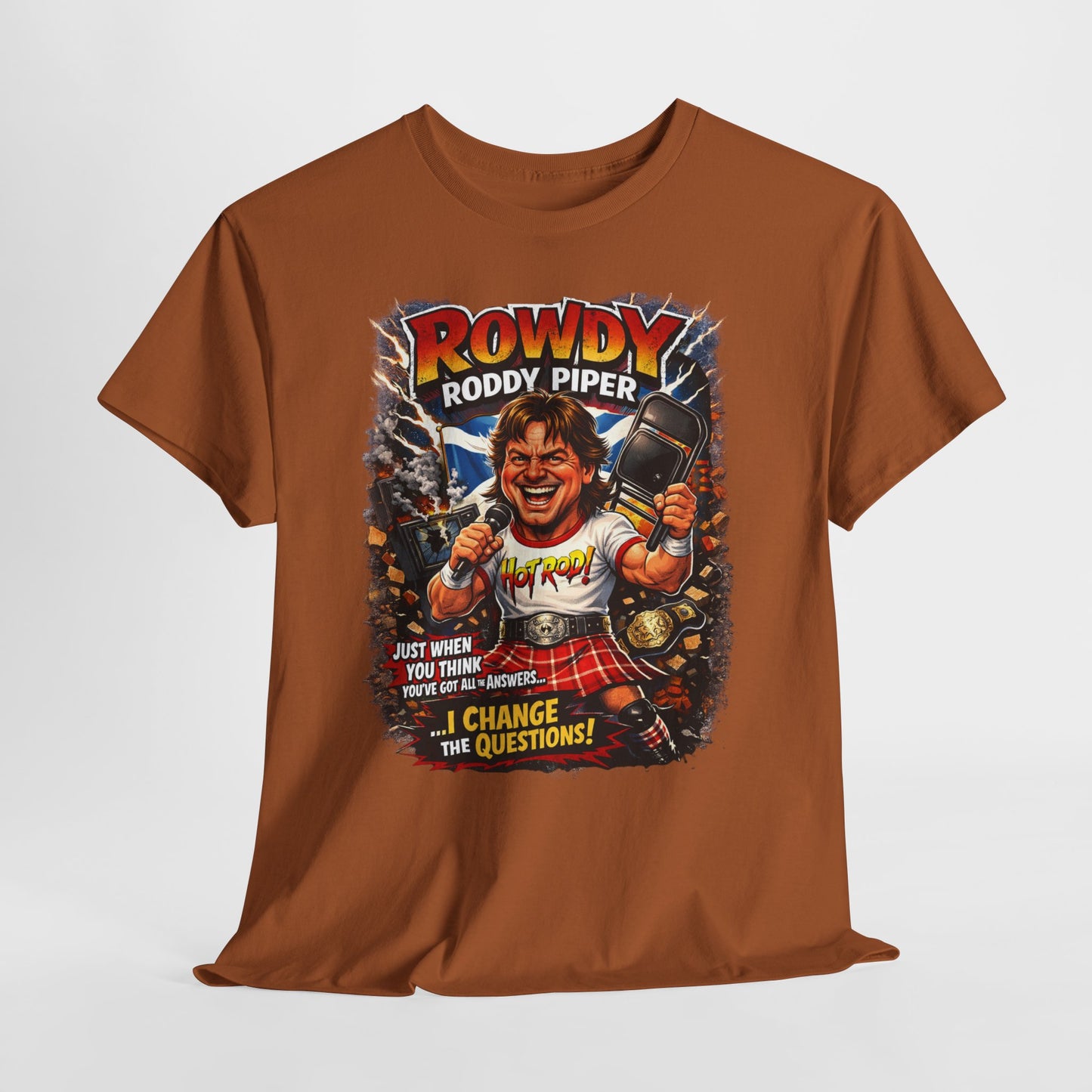 Rowdy Roddy Piper T-Shirt — Retro Wrestling Graphic Tee