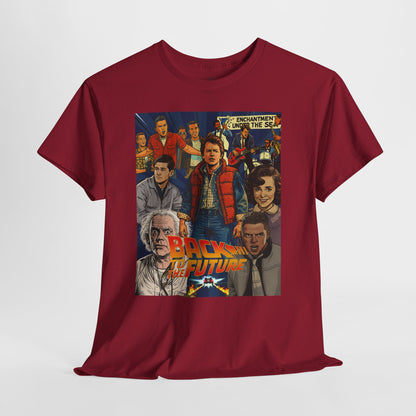 Retro Movie Graphic Tee, Nostalgic Unisex T-Shirt, Perfect for Back to the Future Fans, Casual Wear, Gift for Movie Lovers, Vintage Style