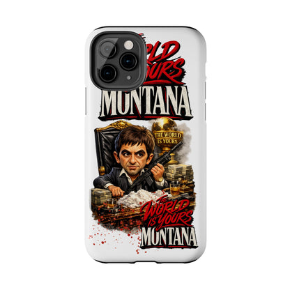 Tony Montana "The World Is Yours" Vintage Caricature Tough Phone Case