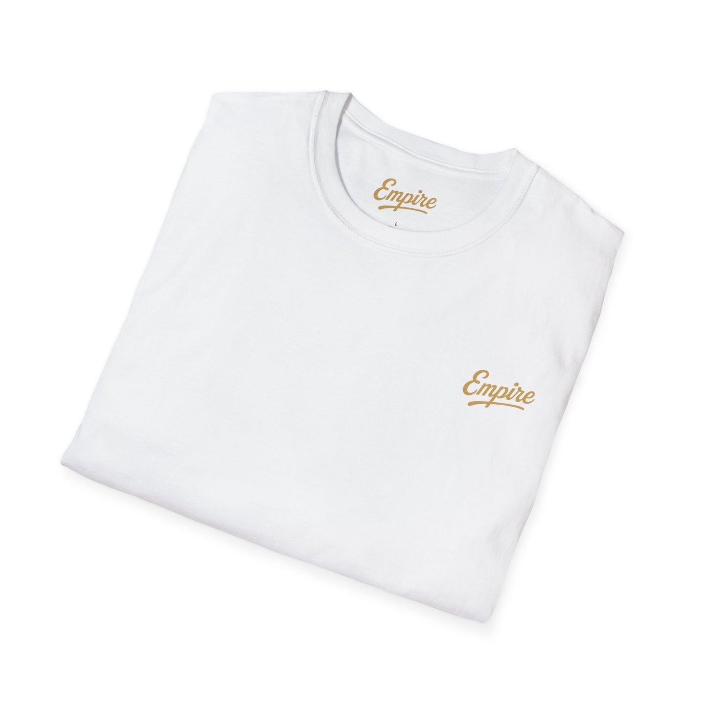 Softstyle Gold 'Empire' Logo T-Shirt
