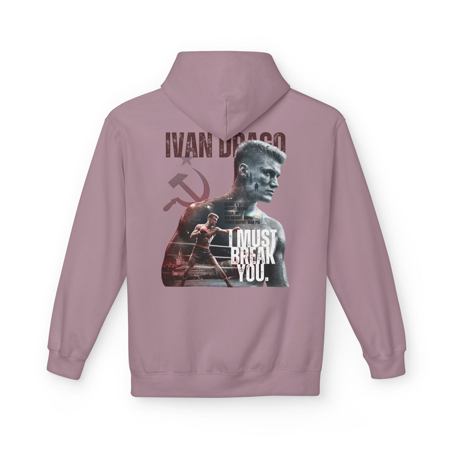 Ivan Drago 'I Must Break You' T-Shirt - Retro Rocky Boxing Graphic Hoodie