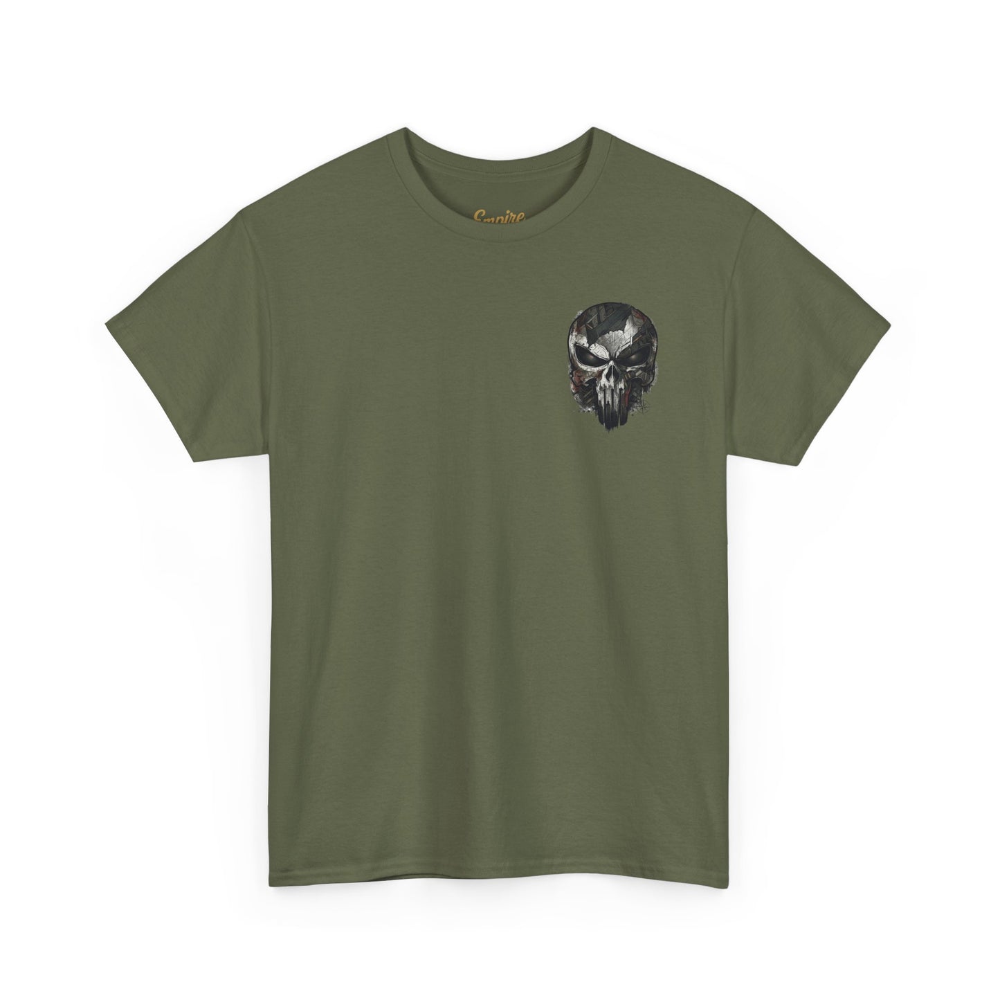 Punisher Graphic Tee — Skull Logo Front & The Punisher Portrait Back
