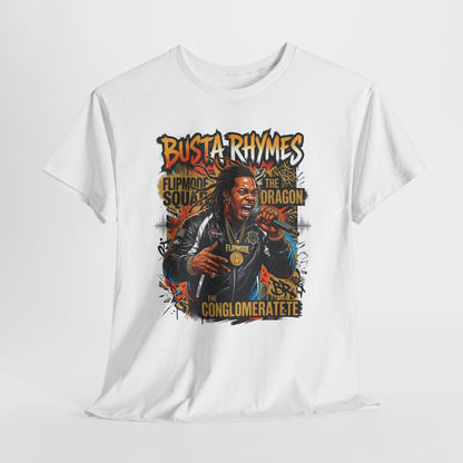 Busta Rhymes Retro Concert Graphic Tee — Flipmode Squad Dragon Conglomerate Design