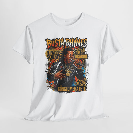 Busta Rhymes Retro Concert Graphic Tee — Flipmode Squad Dragon Conglomerate Design