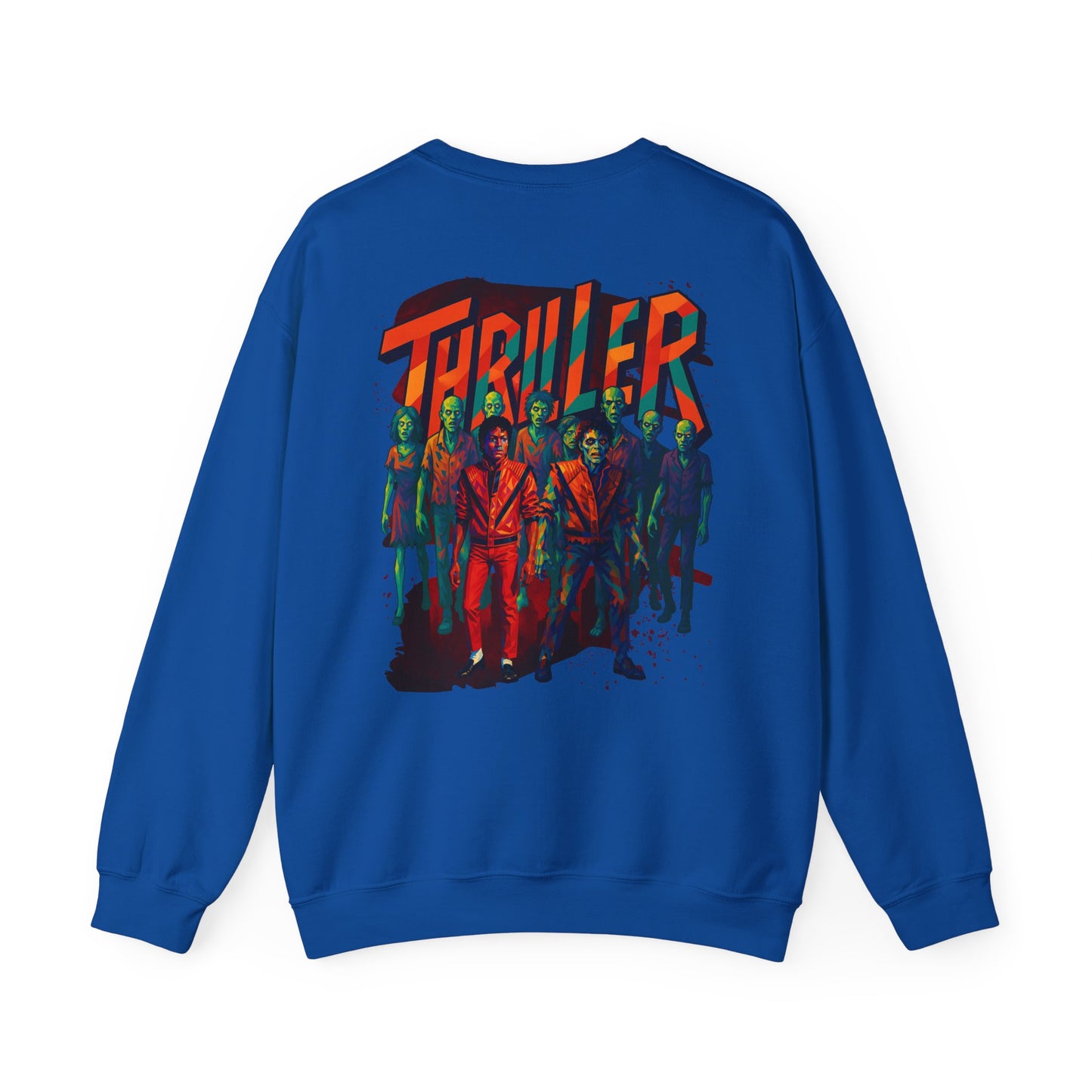 MJ Thriller Graphic Sweatshirt — Retro Michael Jackson Inspired Crewneck