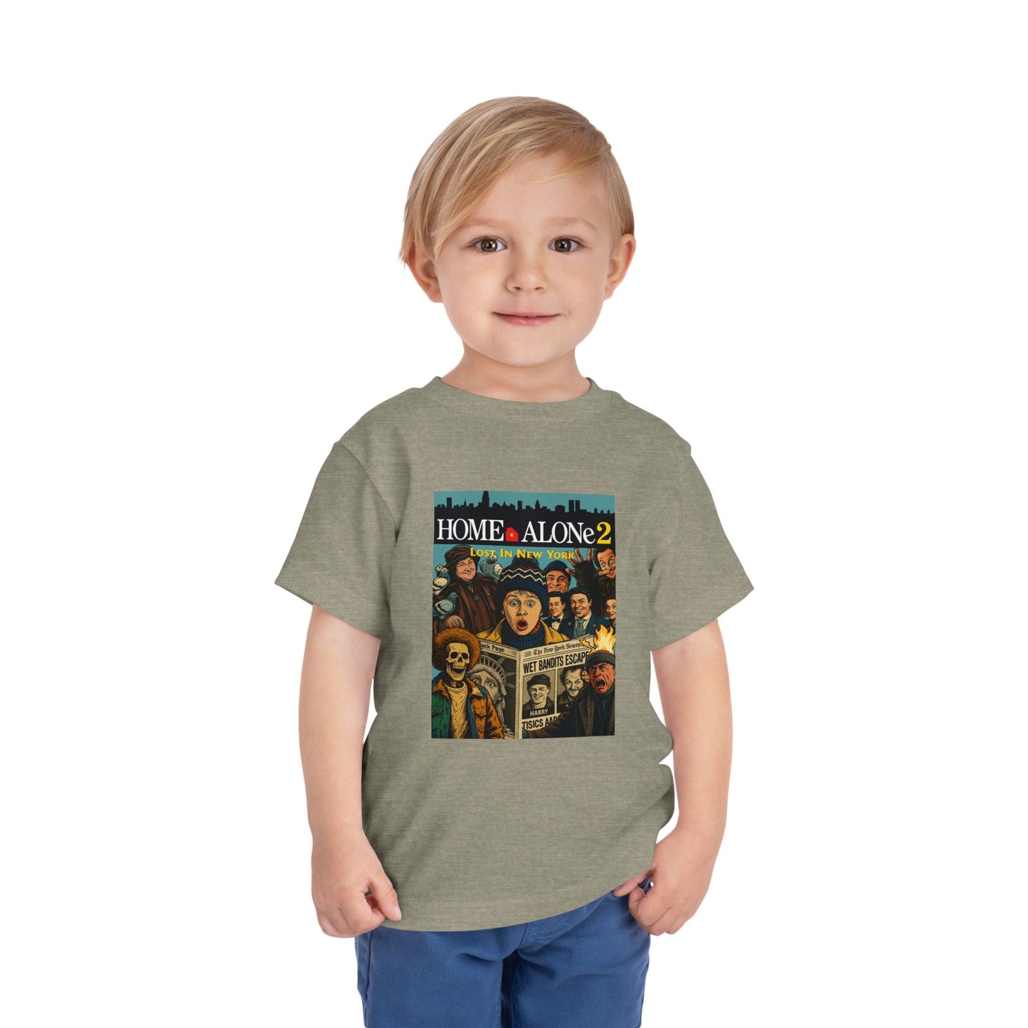 Home Alone 2 Toddler Tee - Fun Kid's Shirt for Movie Fans, Birthday Gift, Playtime, Family Movie Night, Holiday Apparel
