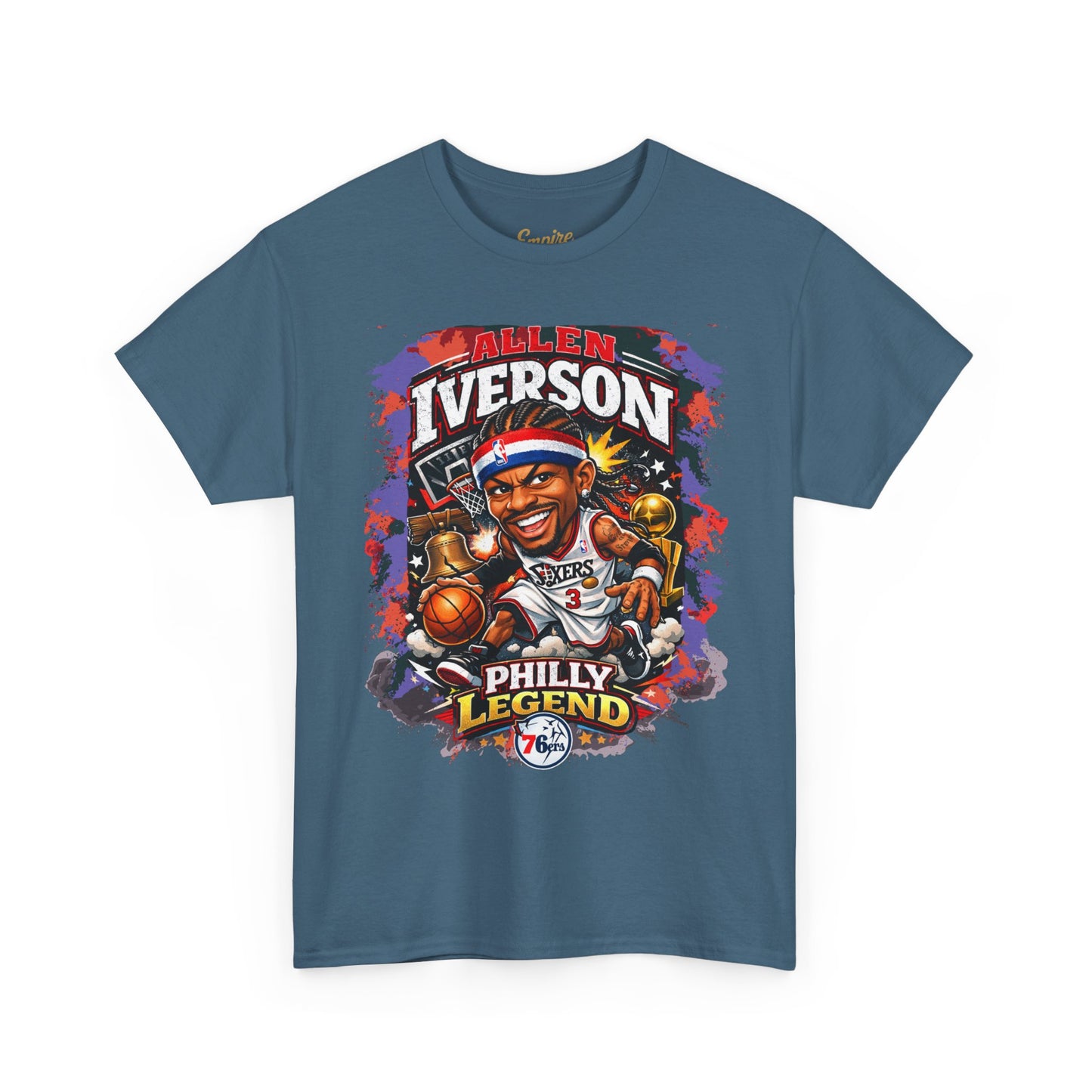 Philly Legend Basketball Tee — Iverson Retro Graphic Shirt