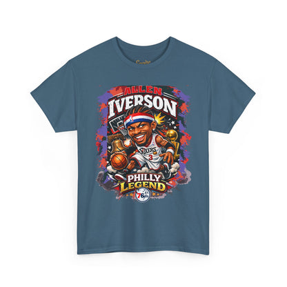 Philly Legend Basketball Tee — Iverson Retro Graphic Shirt