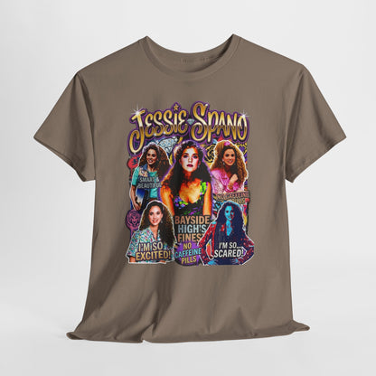 Retro Collage Graphic Tee — Jessie Spano Vintage TV Quote Shirt