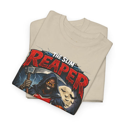 Grim Reaper Basketball Tee — "The Slim Reaper" Graphic T-Shirt