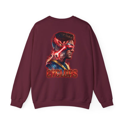 Cyclops Graphic Sweatshirt — Retro X‑Men Laser Portrait Crewneck
