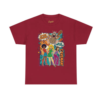 Caveman Comic Tee — Retro Pop-Art Caveman Graphic T-Shirt