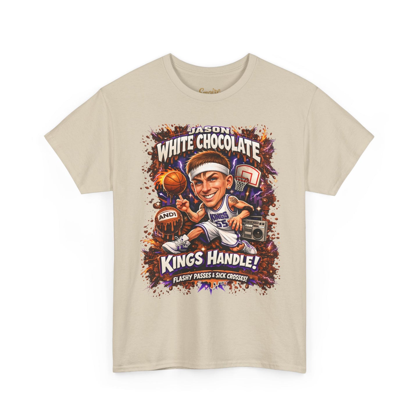 White Chocolate Kings Handle Basketball T-Shirt