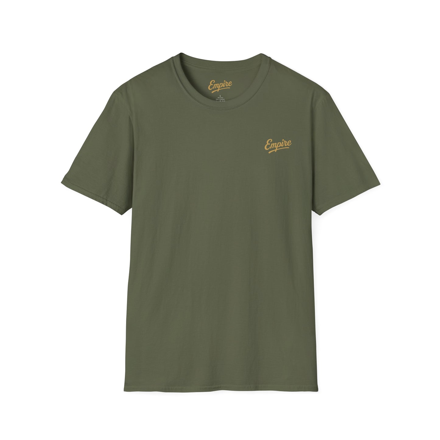 Softstyle Gold 'Empire' Logo T-Shirt