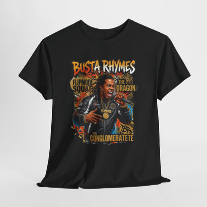 Busta Rhymes Retro Concert Graphic Tee — Flipmode Squad Dragon Conglomerate Design