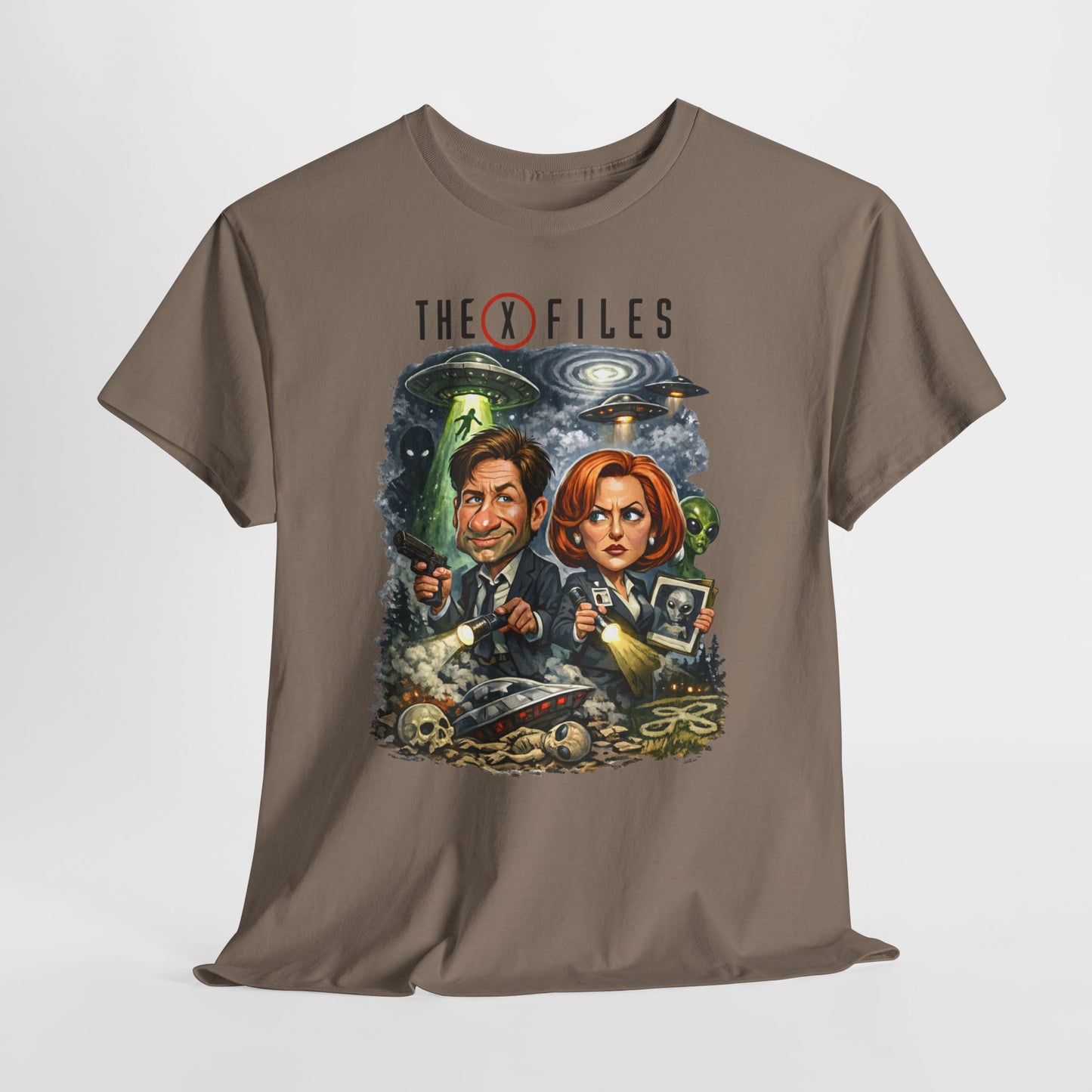 Sci‑Fi Detective Tee — The X Files Artwork Graphic T‑Shirt